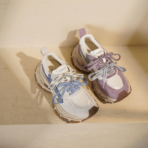 Westory2025年秋季厚底老爹鞋撞色休闲运动鞋W25CM75831 商品图0