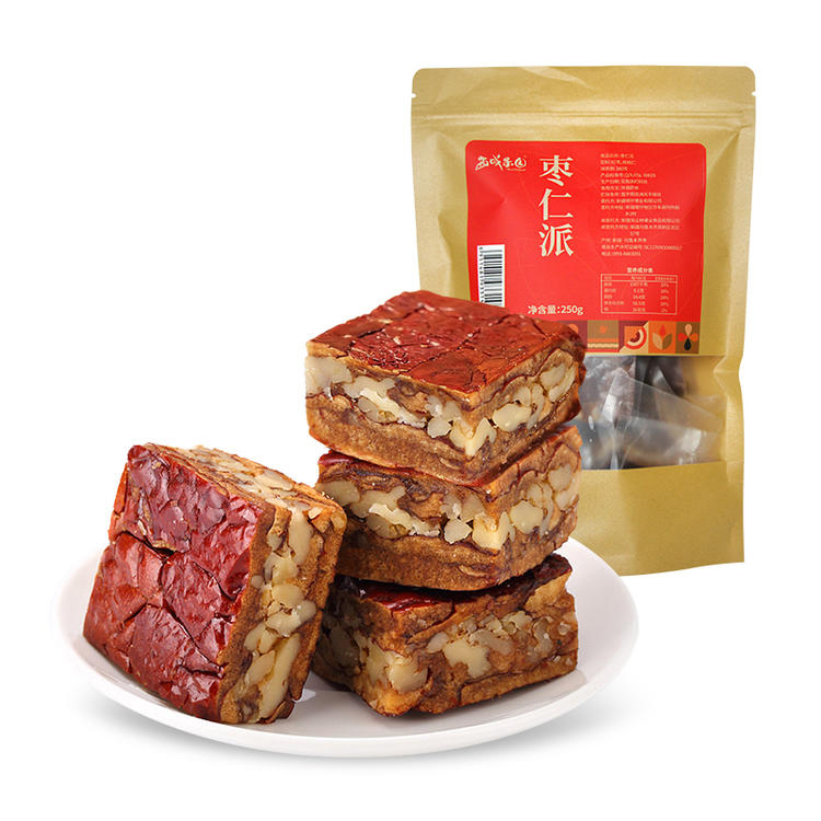 西域果园·枣仁派250g*2  红枣+核桃仁 双重营养 双重享受