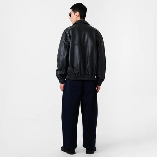 STUDIO NICHOLSON JACKETS LEATHER BOMBER 男装廓形羊皮空军夹克 商品图2
