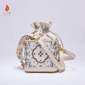 SAINTJOY/上久楷 新中式宋锦女士拎包腋下包鹤鹿同春柿蒂纹BWS25A0101