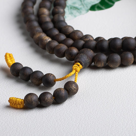 XY0490沉香沉水级6mm108佛珠素串手链 商品图6