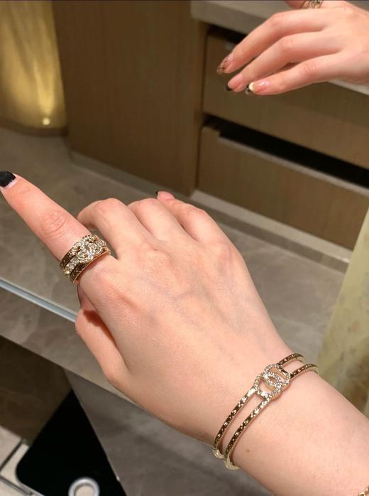 小香三合一25P新款经典菱格纹三个戒指可叠带 商品图10