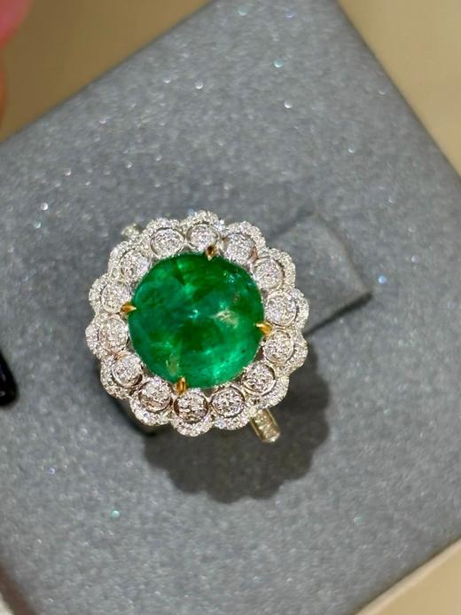 4克拉蛋面祖母绿戒指 商品图2