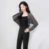 「高货wl」全新升级【铂金会员146/天猫199/差价53】(01555)洛诗琳时尚蝙蝠袖立体镂空上衣2025夏季天丝亚麻纱防晒衫 商品缩略图1