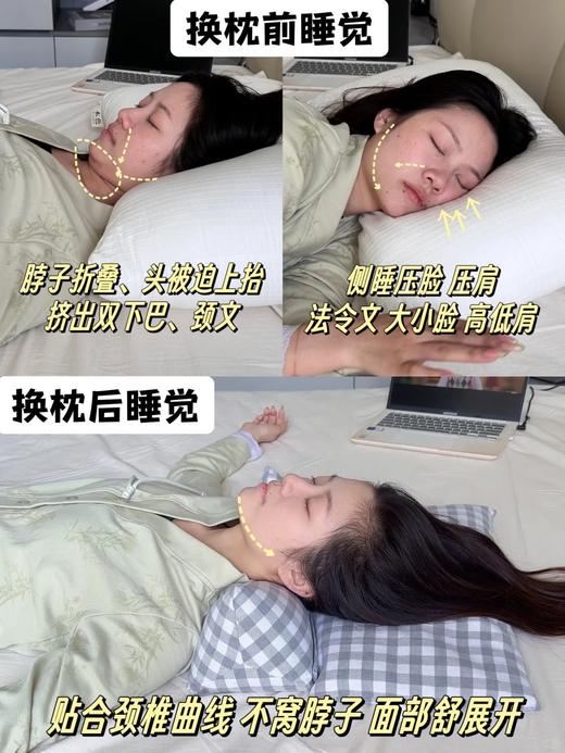 睡眠不好|肩颈不好|背厚|推荐【艾枣三角晚安护颈枕】有它睡个好觉😴 商品图4