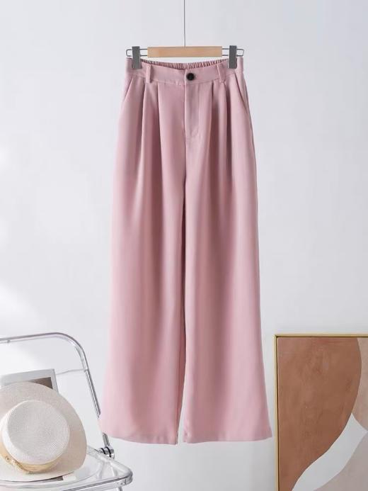 七夕福利-NO退【超值特卖】粉色一粒扣西装裤-喜出 商品图0