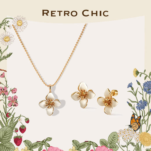 Garden of Eden 伊甸园系列 | 白色四瓣花套装 商品图1