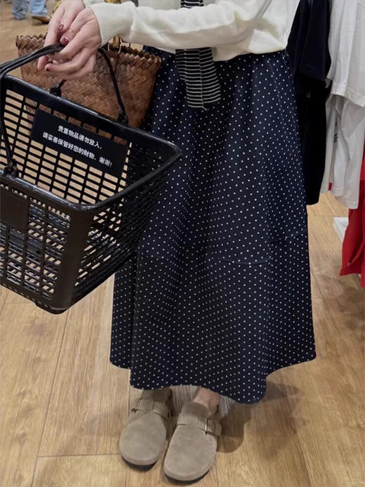 FXA25731 之禾高腰波点半裙 商品图7