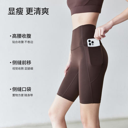 【3~5天发货】跃牌【美度空间】系列 夏高腰收腹提臀紧身运动跑步骑行瑜伽中短裤五分裤WK1438 商品图4
