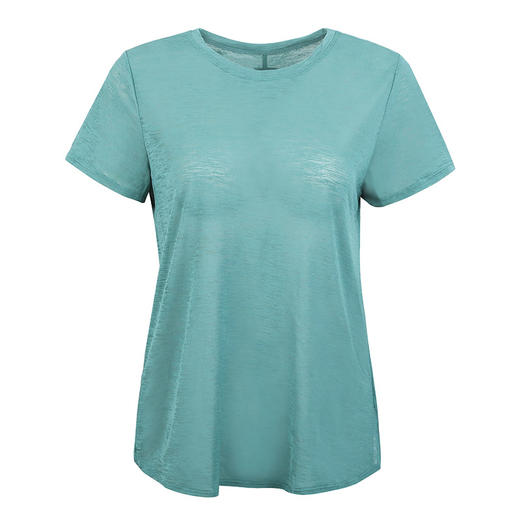 【3~5天发货】跃牌【美度空间】系列 竹节纱夏季透气瑜伽T裇镂空美背运动上衣女ADTX41025 商品图4