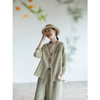 牧衣游原创 手工刺绣棉麻混织短外套慵懒感轻薄质朴系带开衫 愿如 商品缩略图3