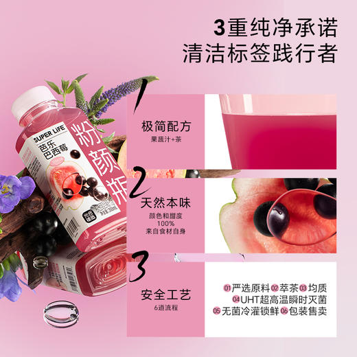 【自营】光合植造粉颜瓶芭乐巴西梅果蔬汁310ml*6瓶一提装 商品图3