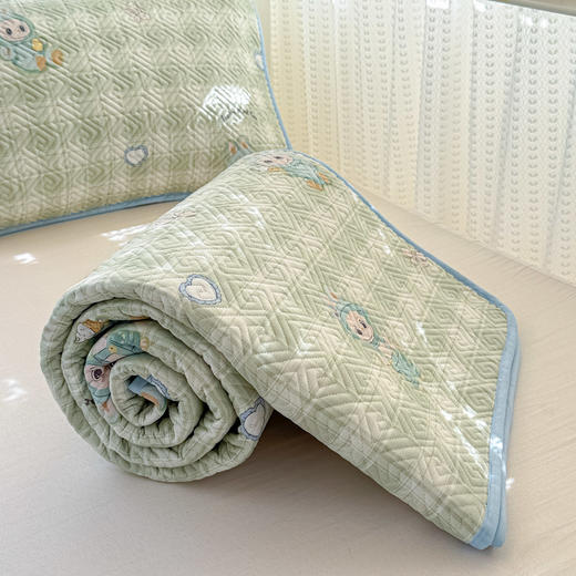 自然醒40支12868全棉夹棉床盖套件三件套大学生宿舍专用卡通被套夹棉床单床盖四季通用JY 商品图14