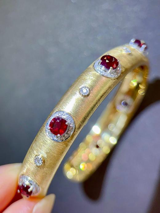 3.562ct刻面红宝石手镯 商品图2