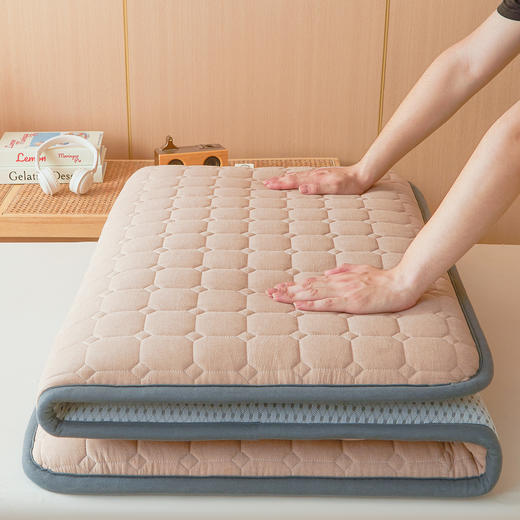 自然醒全棉色织棉花学生床垫宿舍专用加厚棉花褥子单人薄款可折叠床垫租房榻榻米睡垫LN 商品图9