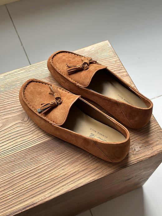 现货 THS-限时 LP家 羊京皮女士莫卡辛鞋 吊饰流苏配饰乐福鞋 3色 BZ1255 商品图7