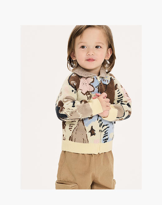 jnby  25年秋款   短款开襟毛衫  YP8311310 商品图4