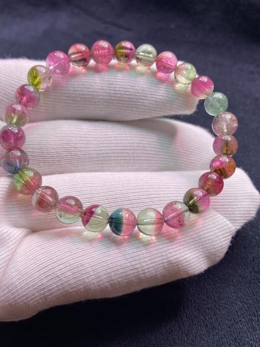 7mm单圈西瓜碧玺手串 商品图3