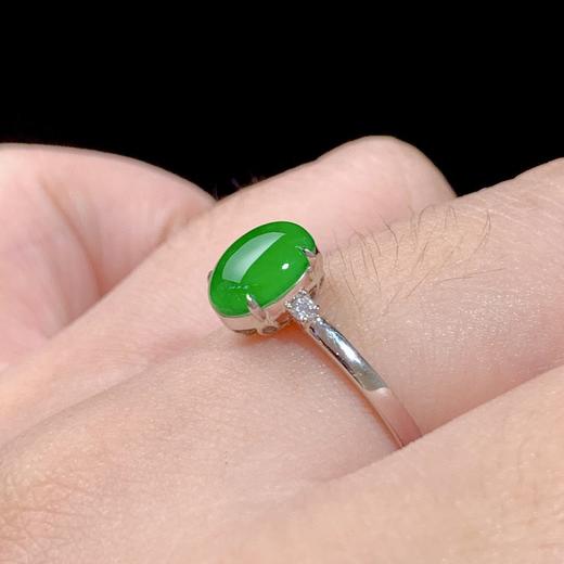 蛋面翡翠戒指 商品图6