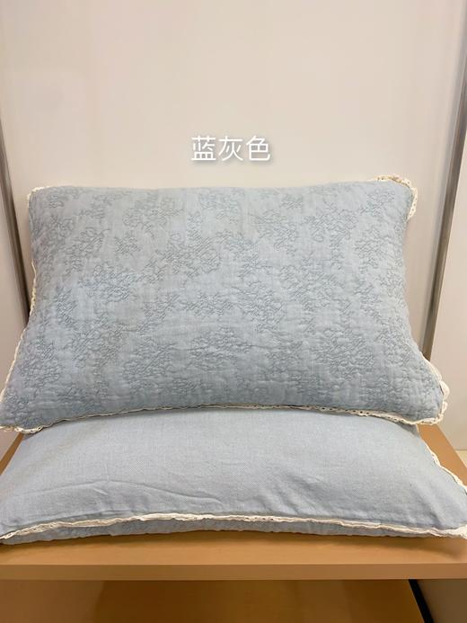 松植屋轻羽棉纱枕巾/枕套100%全棉纱布A类新疆长绒棉纱布正反两面可用吸湿透气四季通用 商品图3