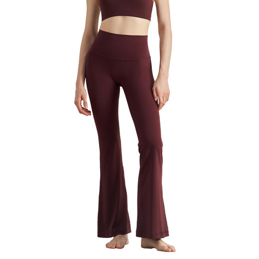 【3~5天发货】跃牌【美度空间】系列 裸感瑜伽喇叭裤女高腰瑜伽裤普拉提健身鲨鱼裤ADCK41037 商品图4