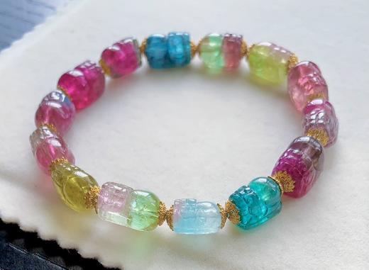 单圈貔貅西瓜碧玺手串 商品图8