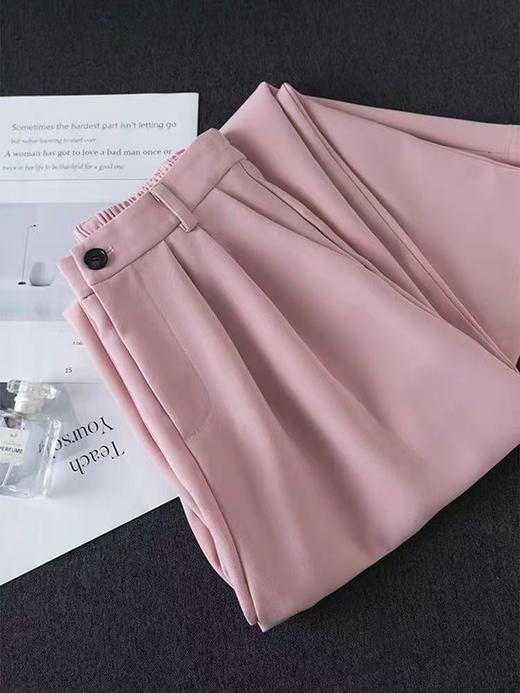 七夕福利-NO退【超值特卖】粉色一粒扣西装裤-喜出 商品图2