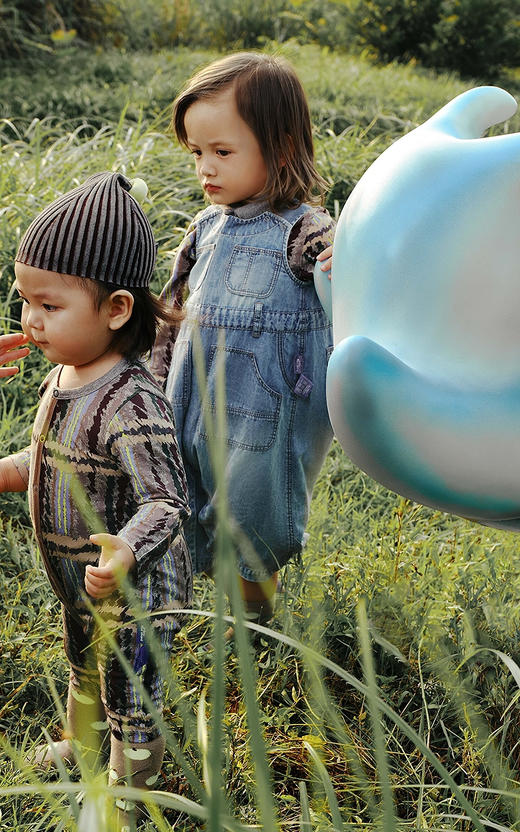 jnby  25年秋款  牛仔背带长裤 YP8E10120 商品图0