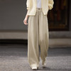 【专属特价】熙世界老钱风亚麻山本阔腿裤女25夏秋新款宽松慵懒垂感休闲直筒裤 商品缩略图4