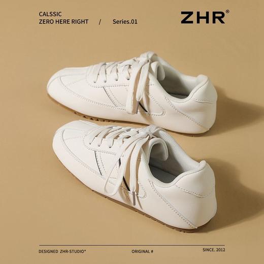 ZHR则则平底德训鞋女百搭小白鞋2025轻便通勤板鞋软底复古运动鞋 商品图4