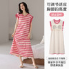 雀说带胸垫睡裙女士夏季无袖背心家居服夏款纯棉大码休闲连衣裙可外穿AL42001 商品缩略图5