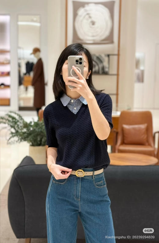 729-1 独家圆正 小禾 两粒扣 轻柔软糯 锥形牛仔裤 167-135穿29 商品图3