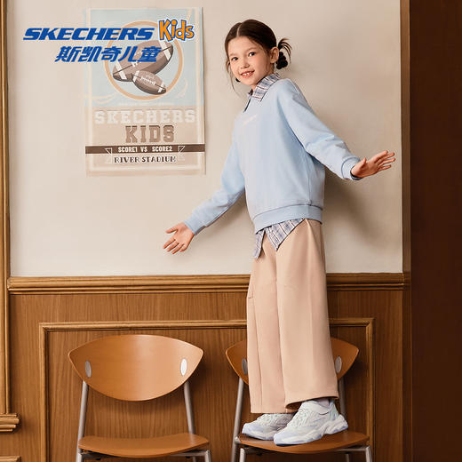 Skechers 斯凯奇儿童魔术贴老爹鞋 商品图4