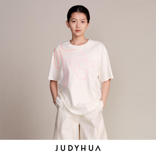 JUDYHUA 追逐系列刺绣短袖T恤 商品图6