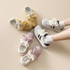 ZHR紫色阿甘鞋女新款2025夏季圆头厚底德训鞋双色鞋带复古女鞋 商品缩略图1