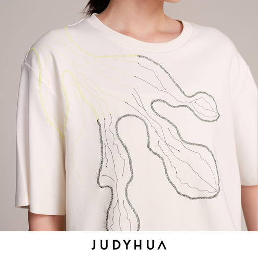 JUDYHUA 追逐系列刺绣短袖T恤 商品图9