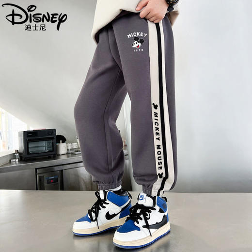 迪士尼男童运动裤春秋款儿童裤子春季2024新款男大童长裤男孩春装 商品图3