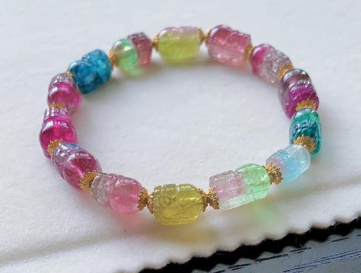 单圈貔貅西瓜碧玺手串 商品图6