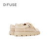 Dfuse迪芙斯2025秋季新款复古休闲乐福鞋玫瑰花心形扣系带袋鼠鞋DFD3112054 商品缩略图8