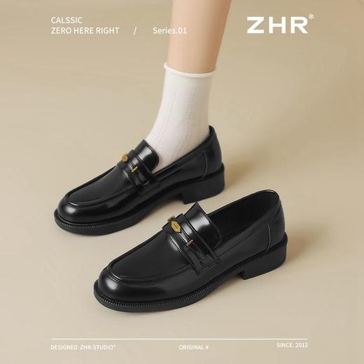 ZHR则则英伦小皮鞋2025新款学院风气质乐福鞋一脚蹬单鞋女鞋复古 商品图5