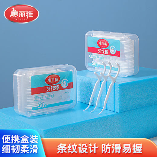 【批发】美丽雅精装翻盖牙线50支装 商品图6