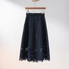 西子/【深海花语】优雅重工蕾丝压褶藏蓝色半身裙/BQXS083 商品缩略图2