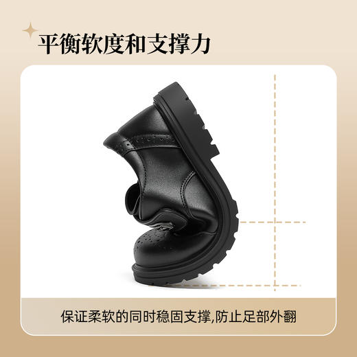 ANNIL/安奈儿男女童百搭休闲合成革皮鞋HM5302477 商品图4