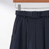 西子/【深海花语】优雅重工蕾丝压褶藏蓝色半身裙/BQXS083 商品缩略图1