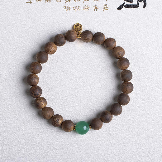 XY0493沉香+非洲翠财富满满手串 商品图0