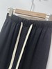 7.30秒杀~NO退【超值特卖】黑色细纹松紧腰直筒裤休闲裤-喜出 商品缩略图2