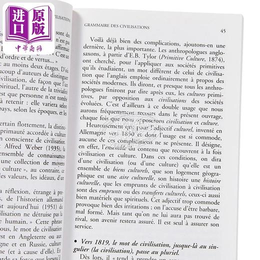 【中商原版】布罗代尔 文明的语法 Grammaire des civilisations 法文原版 Fernand Braudel 法兰西院士 商品图3