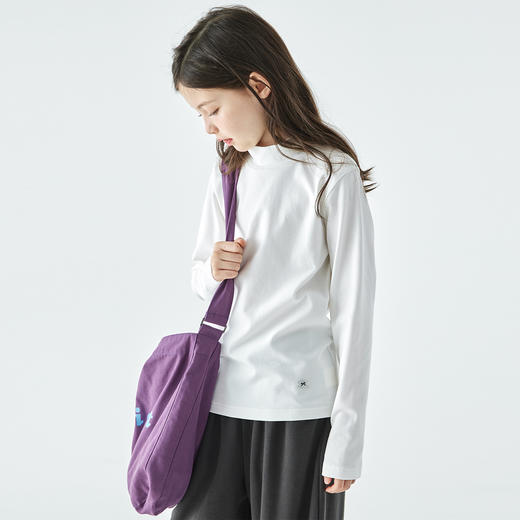 棵初2026年春季新款亲子中大女童针织打底衫半高领软糯亲肤感上衣 商品图2