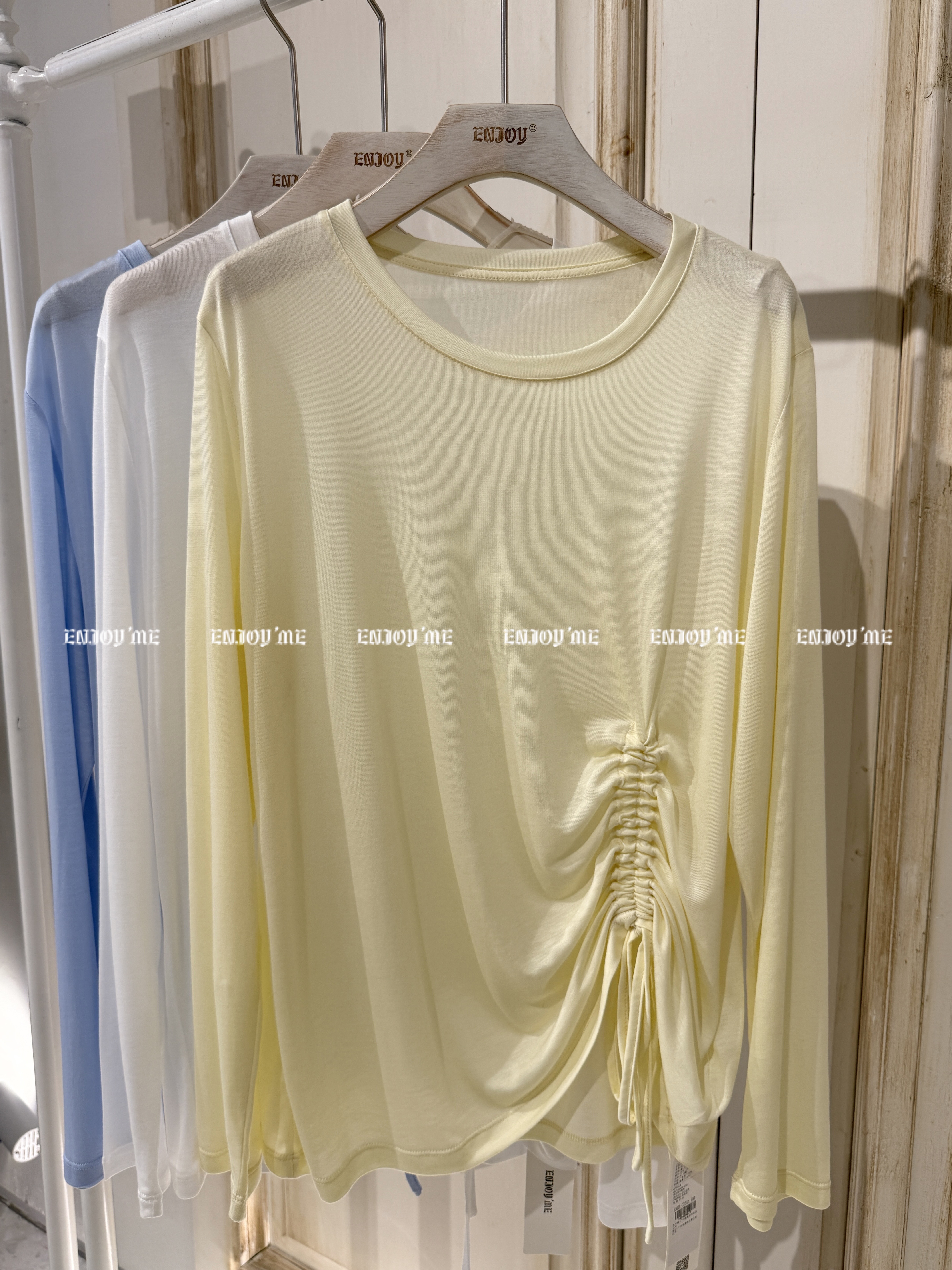 【门店同款】ENJOY夏季凉感抽绳防晒T 162406038