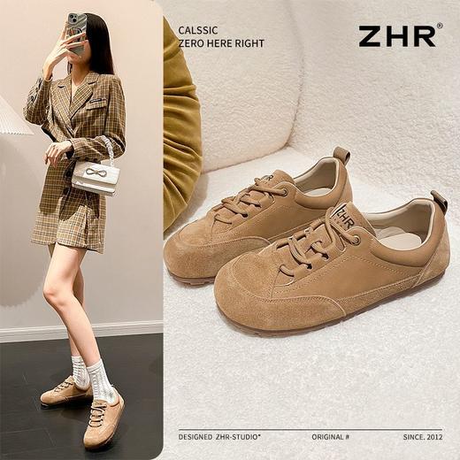 ZHR则则复古软底德训鞋女时尚平底运动休闲鞋2025春秋季爆款女鞋 商品图0